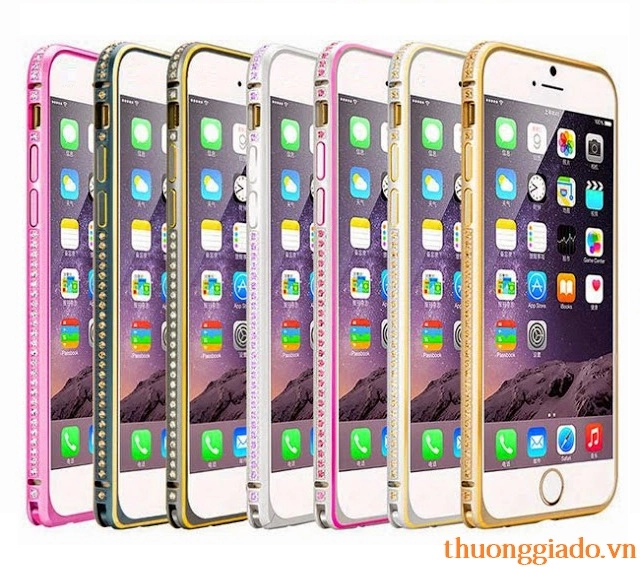 Ốp viền bumper iPhone 5S/ iPhone 5/ iPhone SE hiệu CoteetCi có đính đá